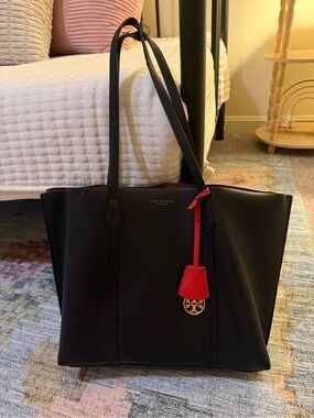 Tory Burch Black Leather Tote